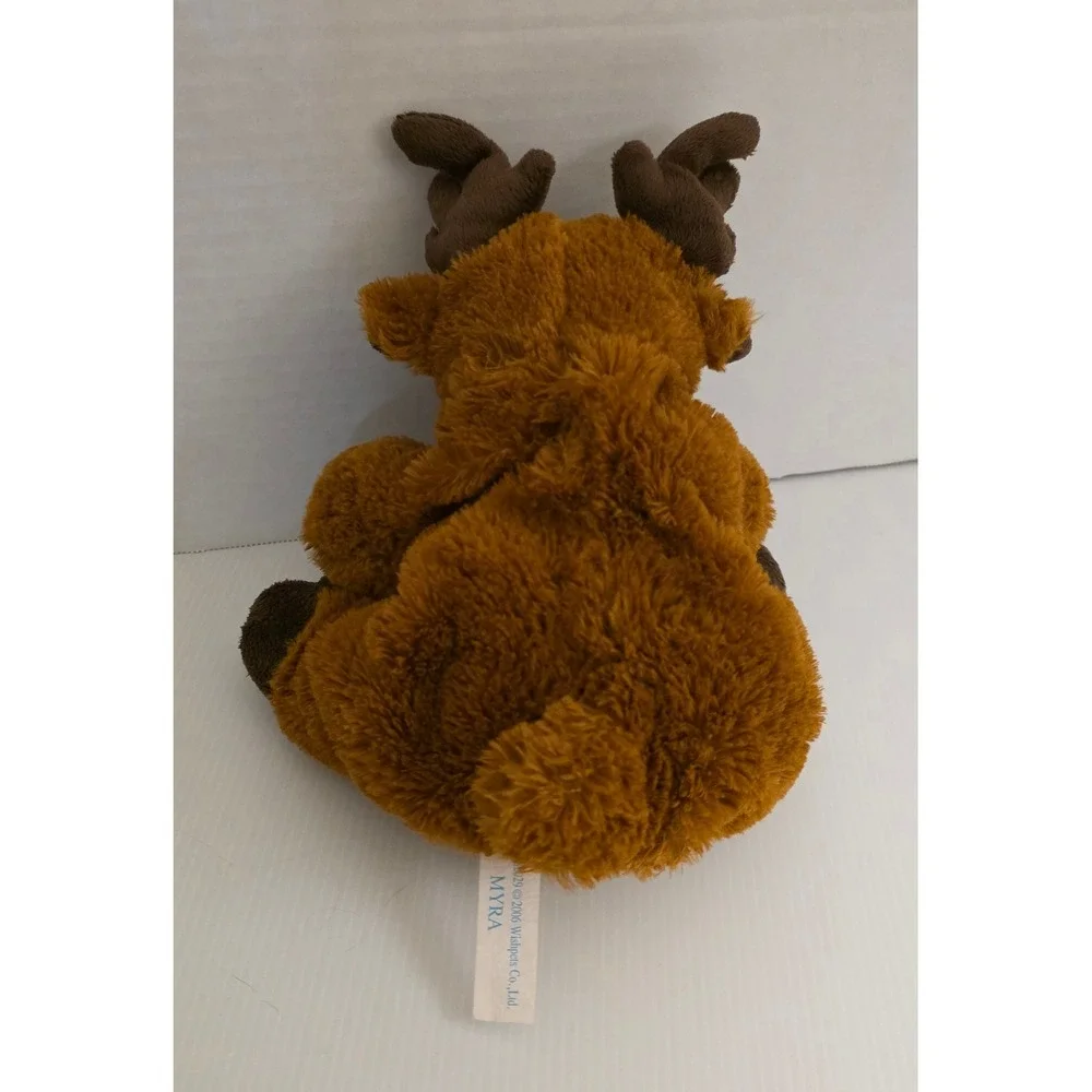 Wishpets Myra Moose Puppet Plush Stuffed Animal Brown Preowned Soft‎ Toy